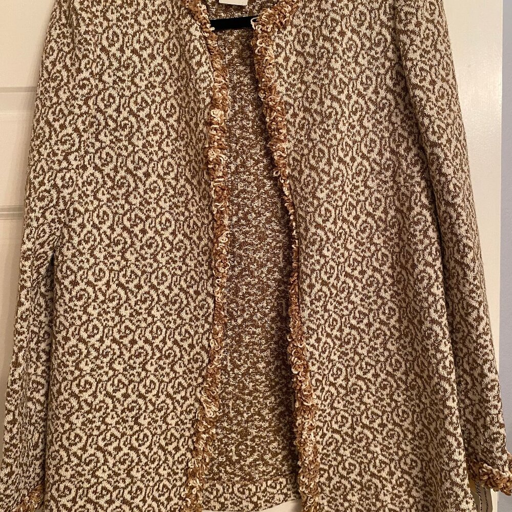 CASTLEBERRY MIXERS OPEN FRONT JACKET-NEW WITH TAGS